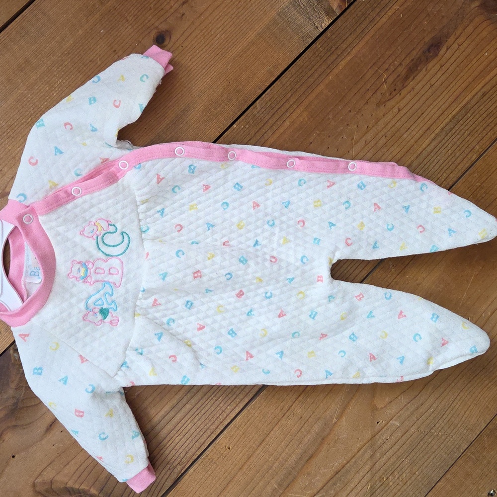 Babygro baby girl Vintage footies Sleeper